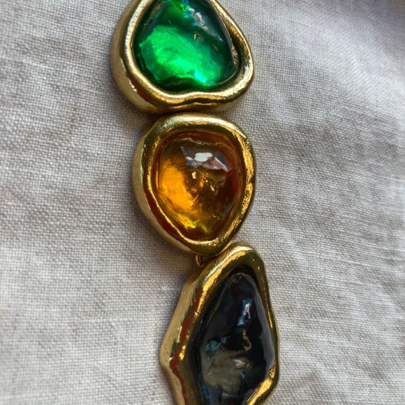 Yves Saint Laurent cabochons bracelet Goossens era - Picture 3 of 16